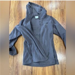 Columbia grey small fleece with hood